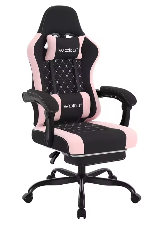 Chaise gaming VOX noir et rose